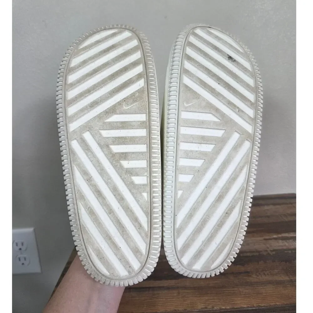 Nike Calm White Slide Sandals Size Men 7 Woman 8